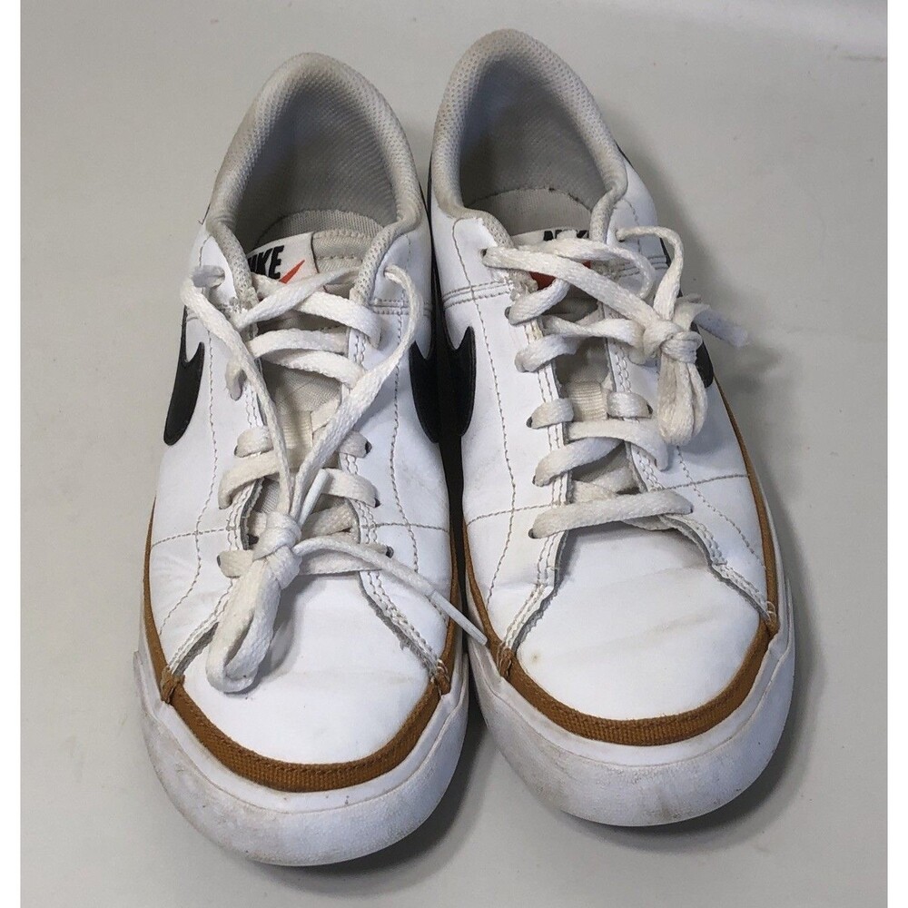 Nike Unisex Kid's Lace Up Court Legacy Shoes JL3 White Size US:5 UK:4.5 GUC